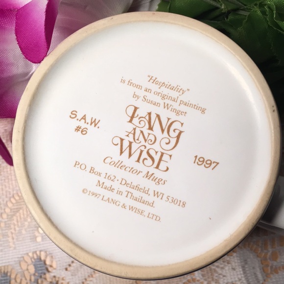 Vintage 1997 Lang Wise Susan Winget Collectible Coffee Mug - Picture 6 of 7